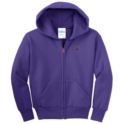 LC - Youth Core Fleece Full Zip Hooded Sweatshirt Thumbnail