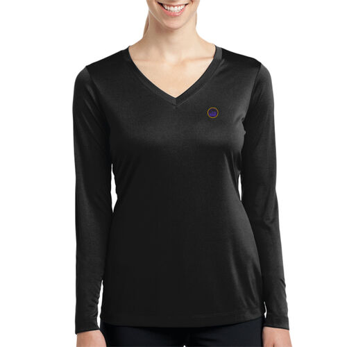 LC - Ladies Long Sleeve PosiCharge ® Competitor V Neck Tee Thumbnail
